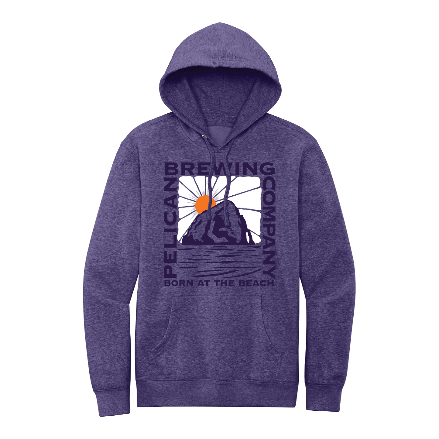 Hoodie Heathered Purple