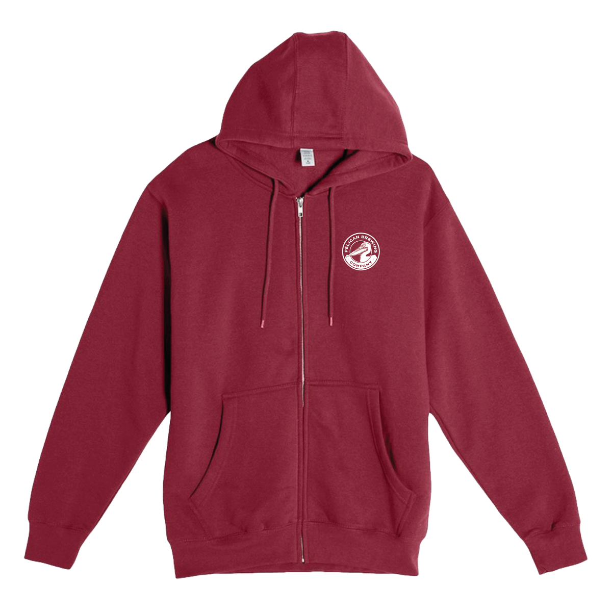 Born at the Beach Full Zip Hoodie Burgundy